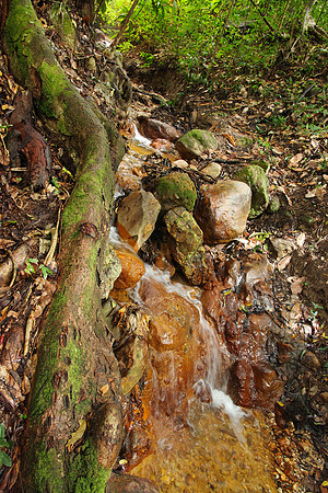 sulfer laden stream