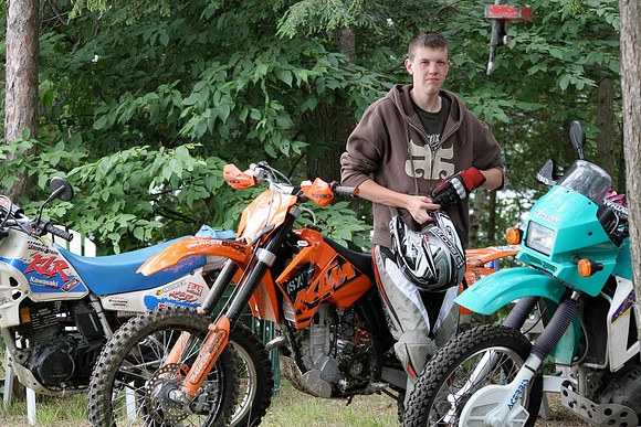 Ewan and his new KTM 250