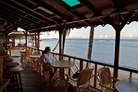 Atlantic View restaurant/bar/store in Calibishie