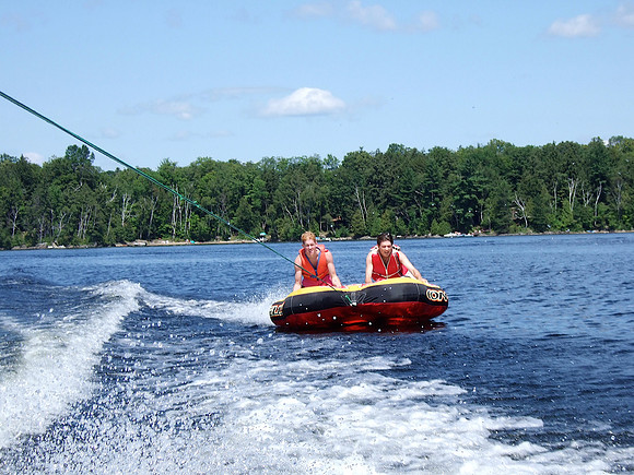 Brad and Andrew tubing.