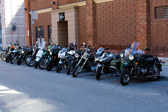 Parking in Toronto is free for bikes..