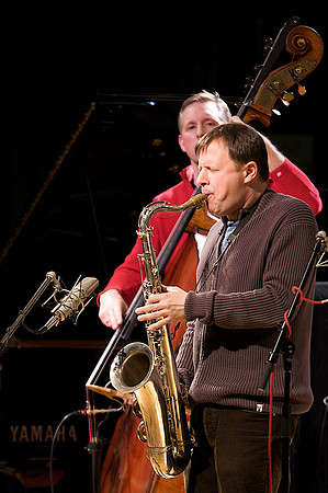 Chris Potter on sax, Mike Downes on bass