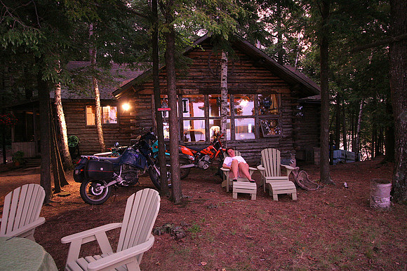 KLR 650, KTM 250, Judy and cottage.