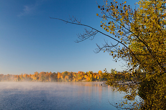 Early morning in October.