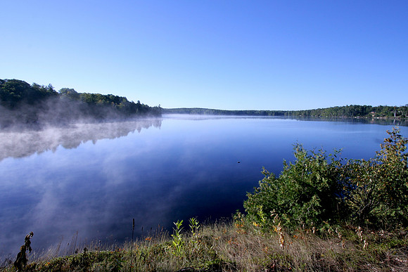 Morning, looking south.