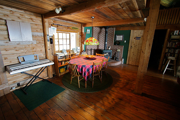 Wide-angle shots inside our cottage.