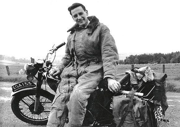 Dad on his BSA in Scotland