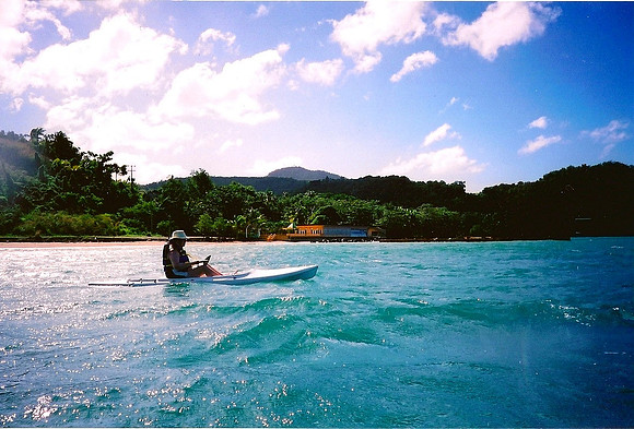 Kayaking in the bay.