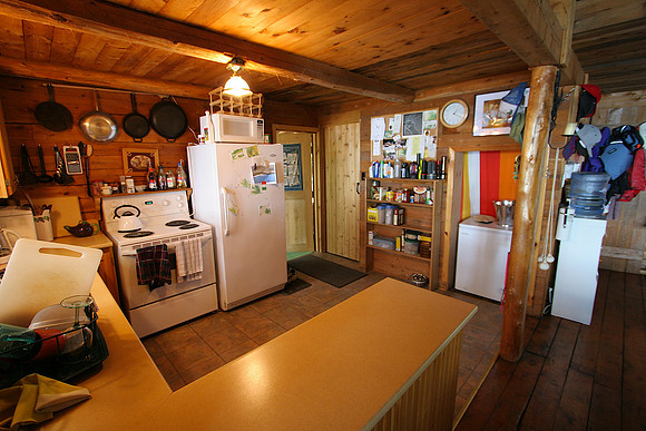 My dad built the kitchen cabinets...